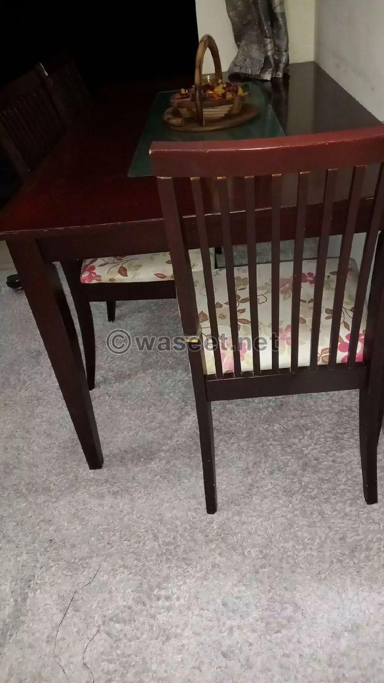 Table with 3 chairs for sale 0