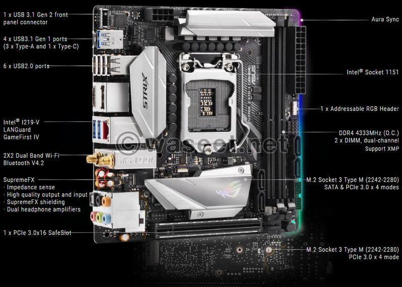 Rogue Strix Z370 motherboard in a gaming motherboard 1