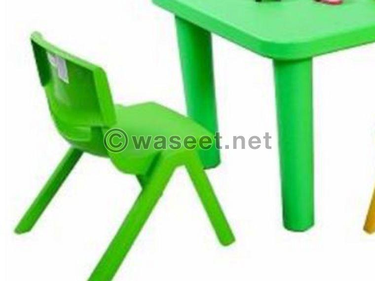 MIXED COLOR OF CHAIRS AND TABLES 0
