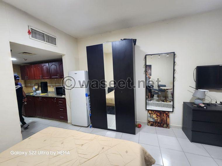 Furnished studio for rent in Ajman   0