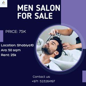 Mens salon for sale 50 square meters