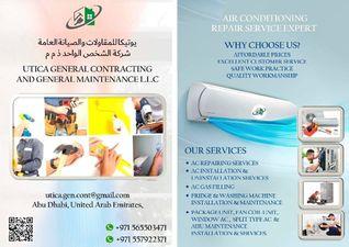 Air conditioning maintenance electronic works  plumbing works