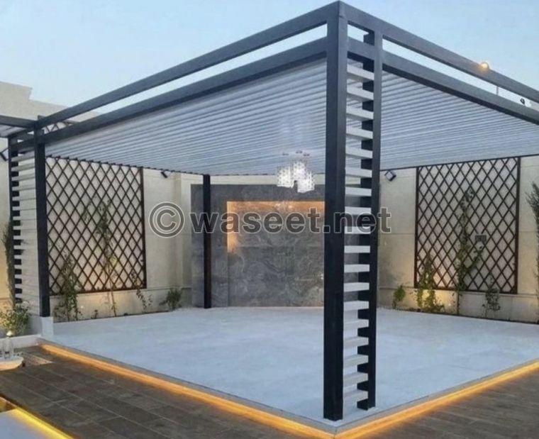 Making all kinds of awnings and sessions in Abu Dhabi  1