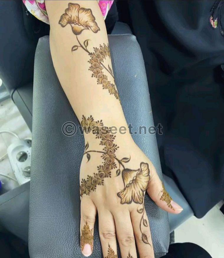 Henna painting service  8