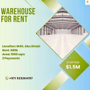 Watehose for Rent