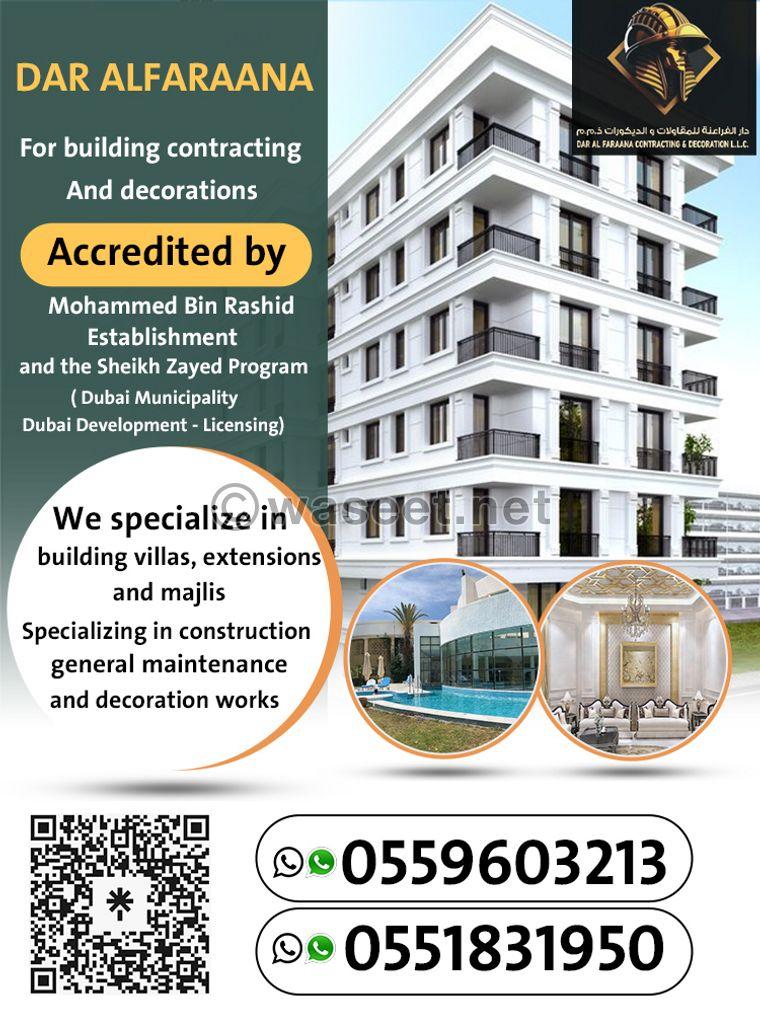 Dar Al Faraana Contracting	 1