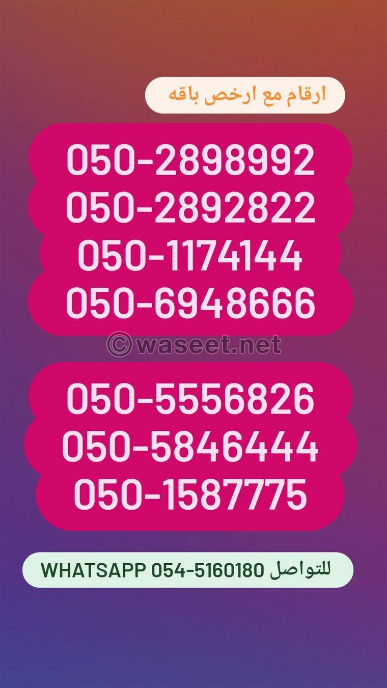 The number is free with delivery and activation of the package  0