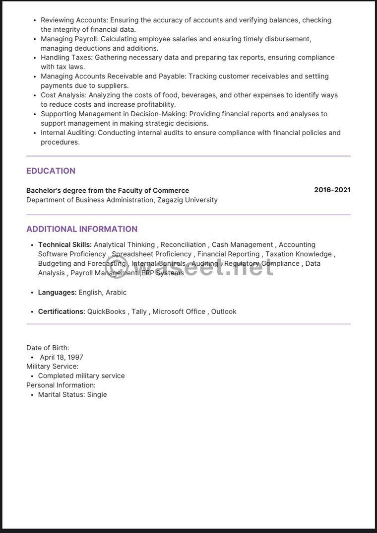 Accountant looking for a job 1