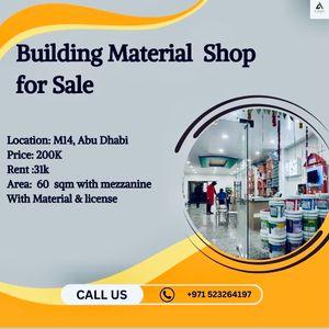 Build Material Shop for Sale
