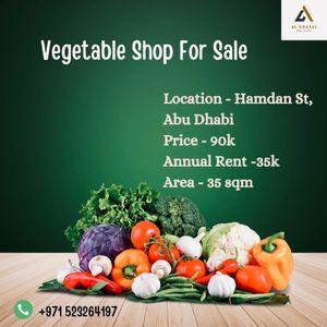 Vegetable shop for Sale