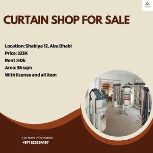 Curtain Shop for Sale