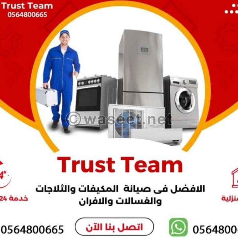 Maintenance of air conditioners, refrigerators, washing machines and ovens  0