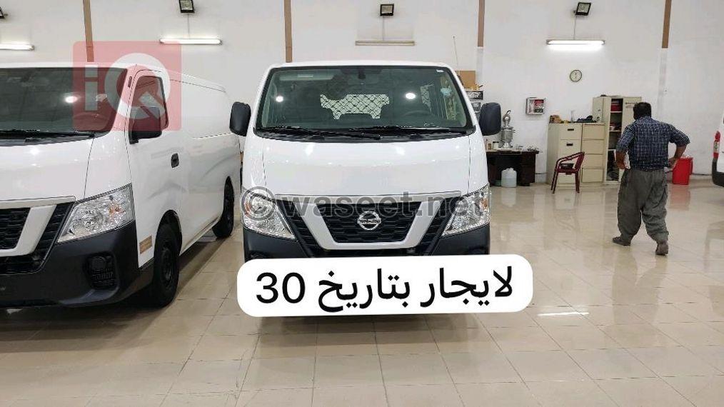 Nissan enclosed cargo van for rent 0