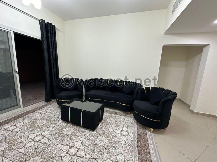 Furnished room and hall for rent in Al Shorouk Towers  2