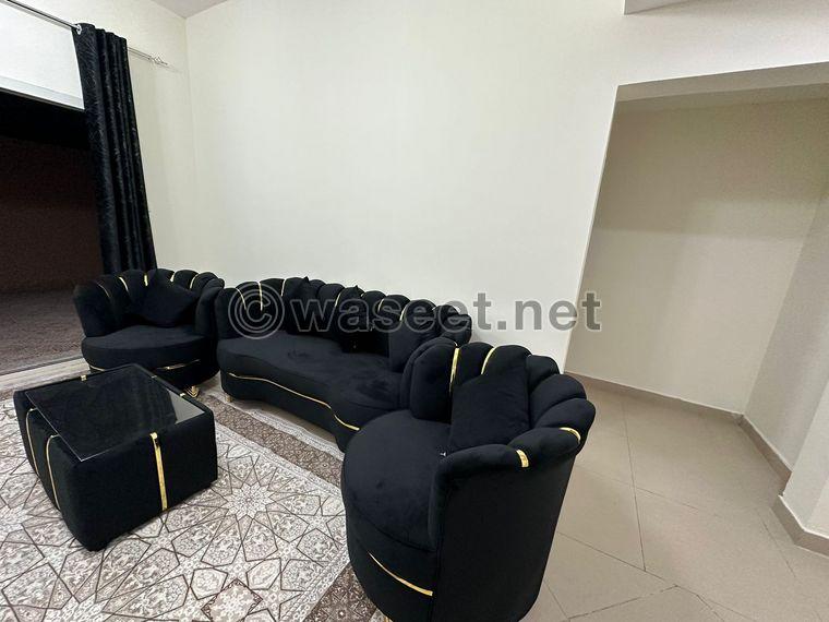 Furnished room and hall for rent in Al Shorouk Towers  3