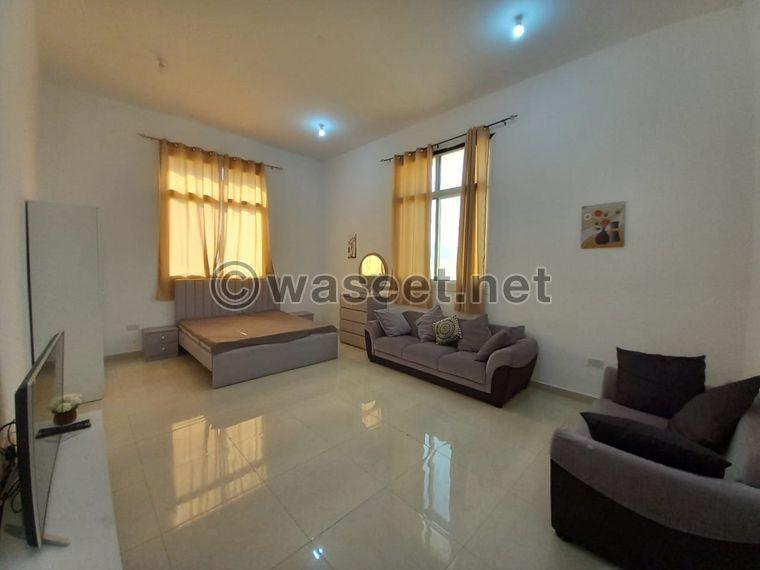 Furnished studio for rent in South Al Shamkha  1