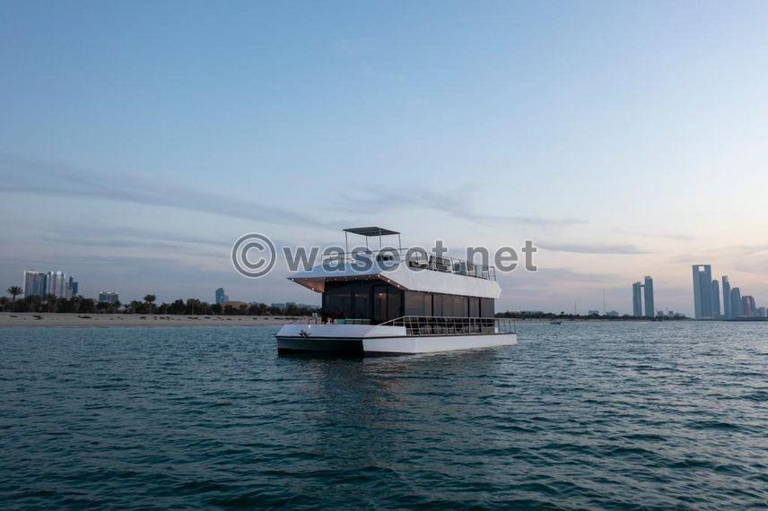 For sale luxury pontoon with furniture and equipment  0