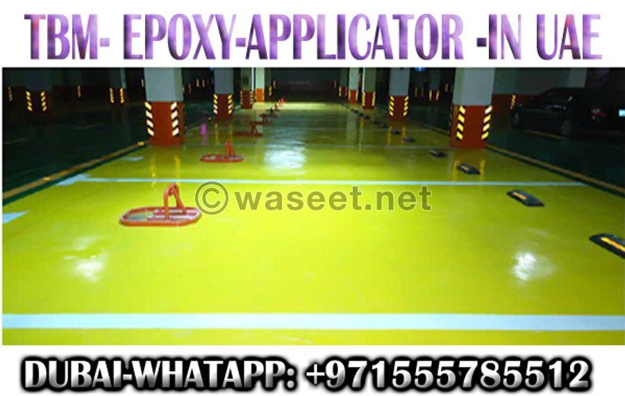 Anti skid Car Parking Epoxy paint Applicator in UAE 1