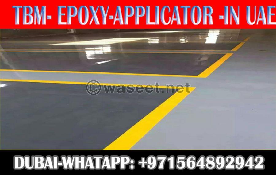 Anti skid Car Parking Epoxy paint Applicator in UAE 3