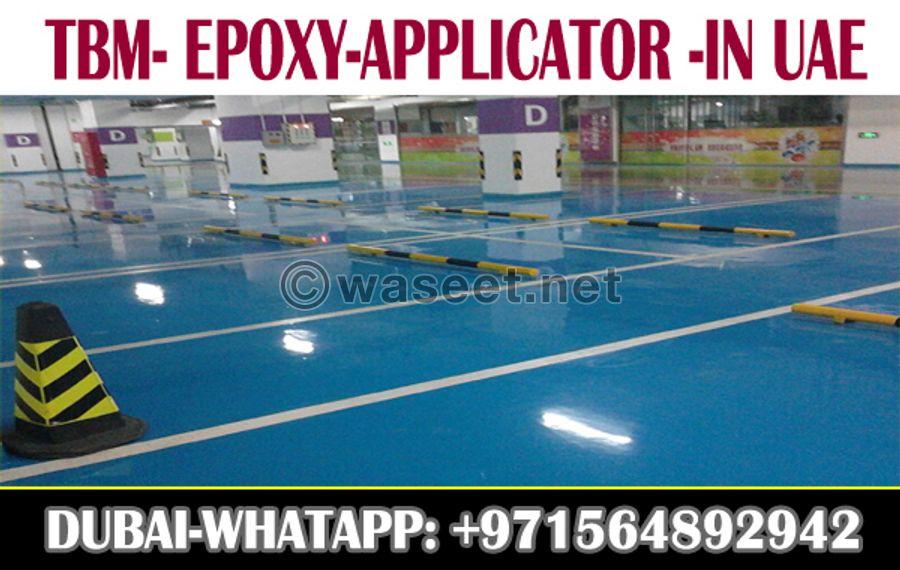 Anti skid Car Parking Epoxy paint Applicator in UAE 5