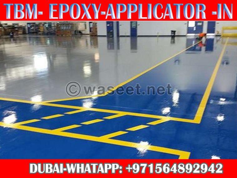 Anti skid Car Parking Epoxy paint Applicator in UAE 0