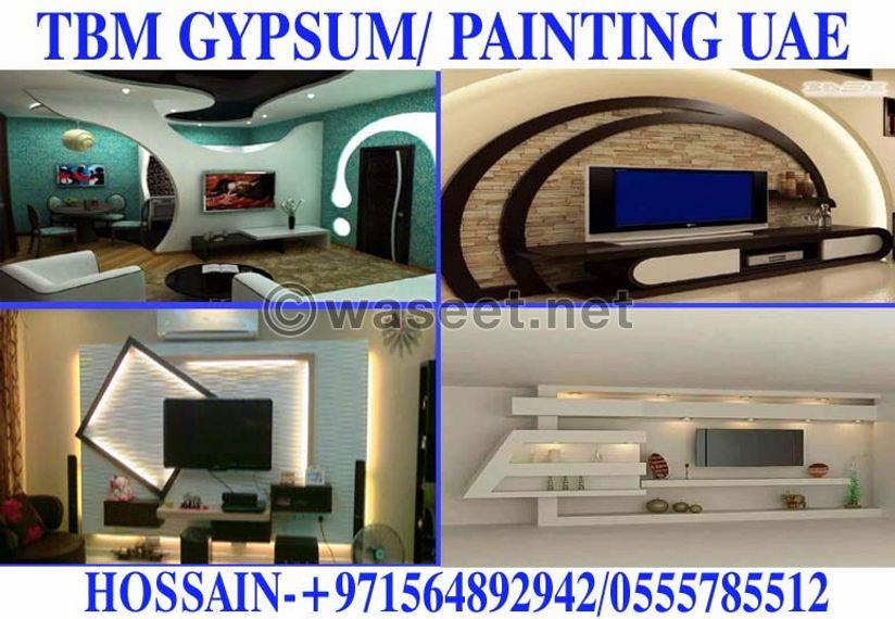 Gypsum ceiling partition work contractor in Dubai Ajman Sharjah 5