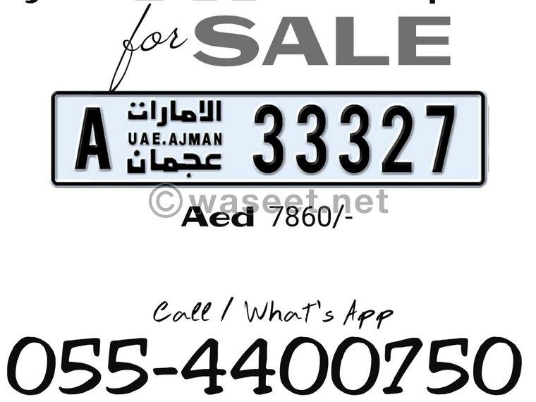 Code A Ajman special number for sale 0