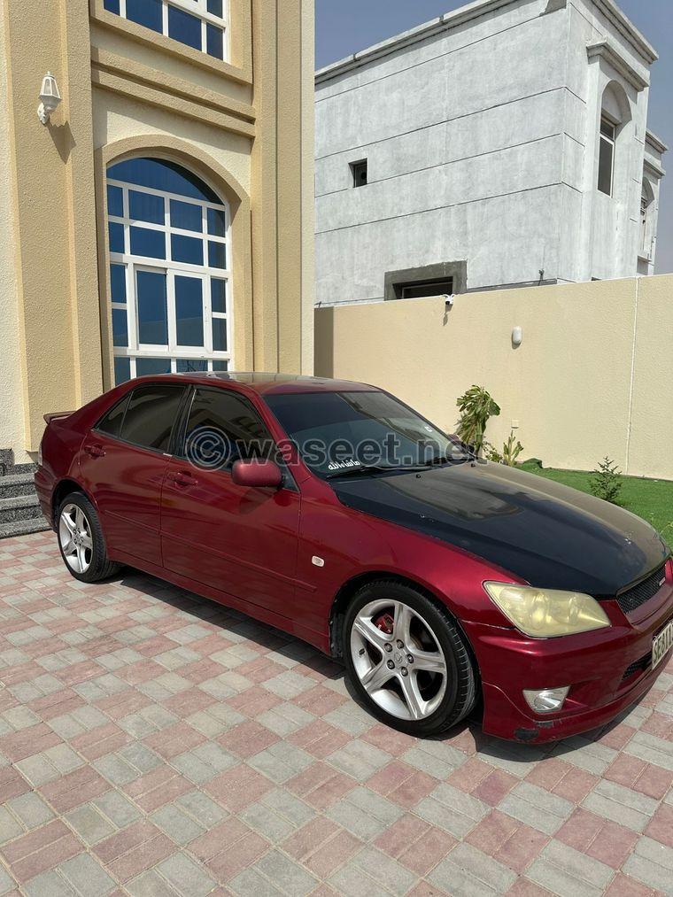 For sale: Lexus Altezza IS300 2001 0