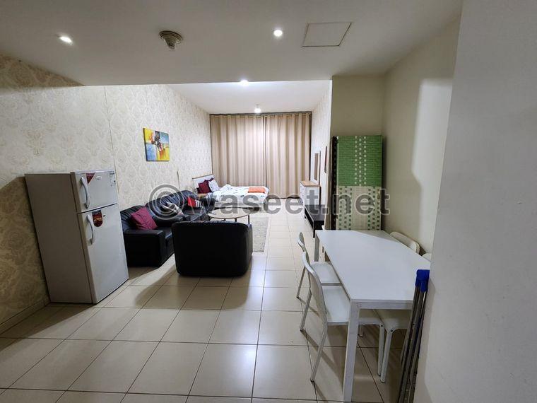 For monthly rent in Rashidiya, 3 furnished studios with a modern design and elegant furniture 9