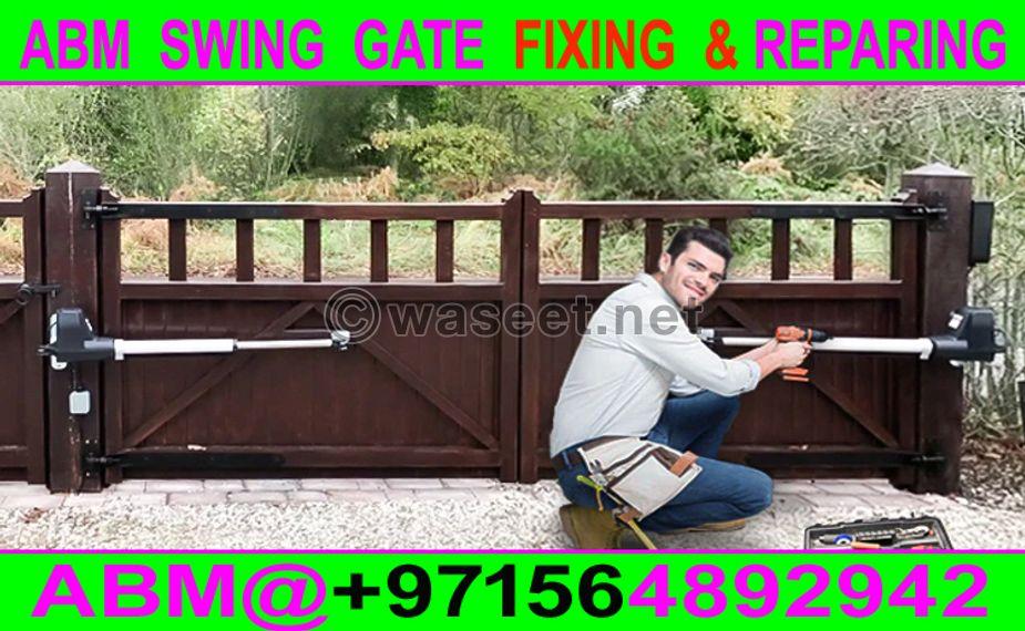 Swing Gate Opener Fixing Company Dubai Ajman Sharjah 1