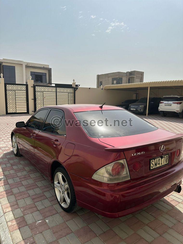 For sale: Lexus Altezza IS300 2001 3