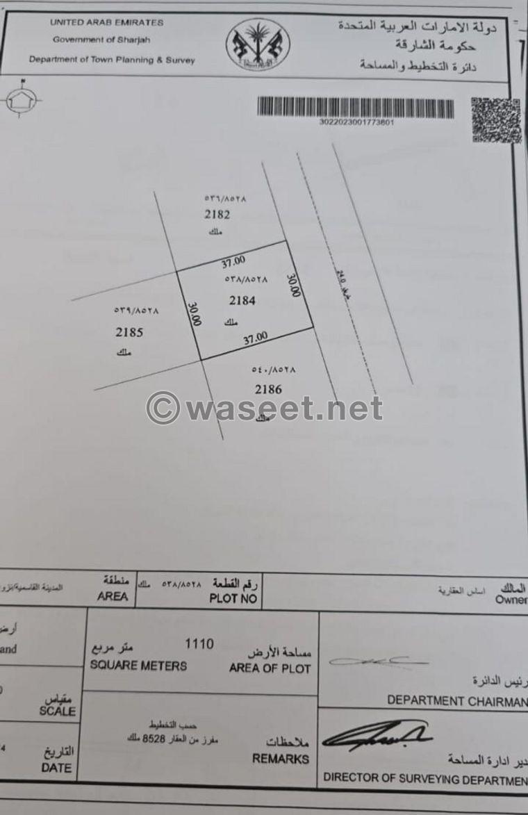 Land for sale in the city of Al Qasimia  1