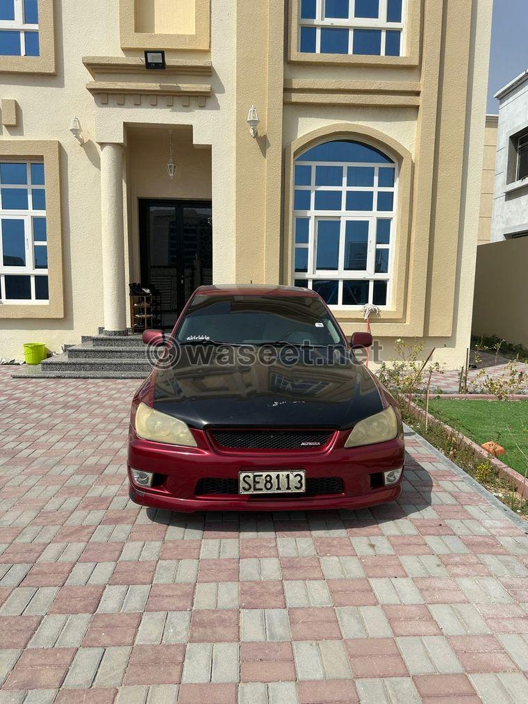 For sale: Lexus Altezza IS300 2001 1