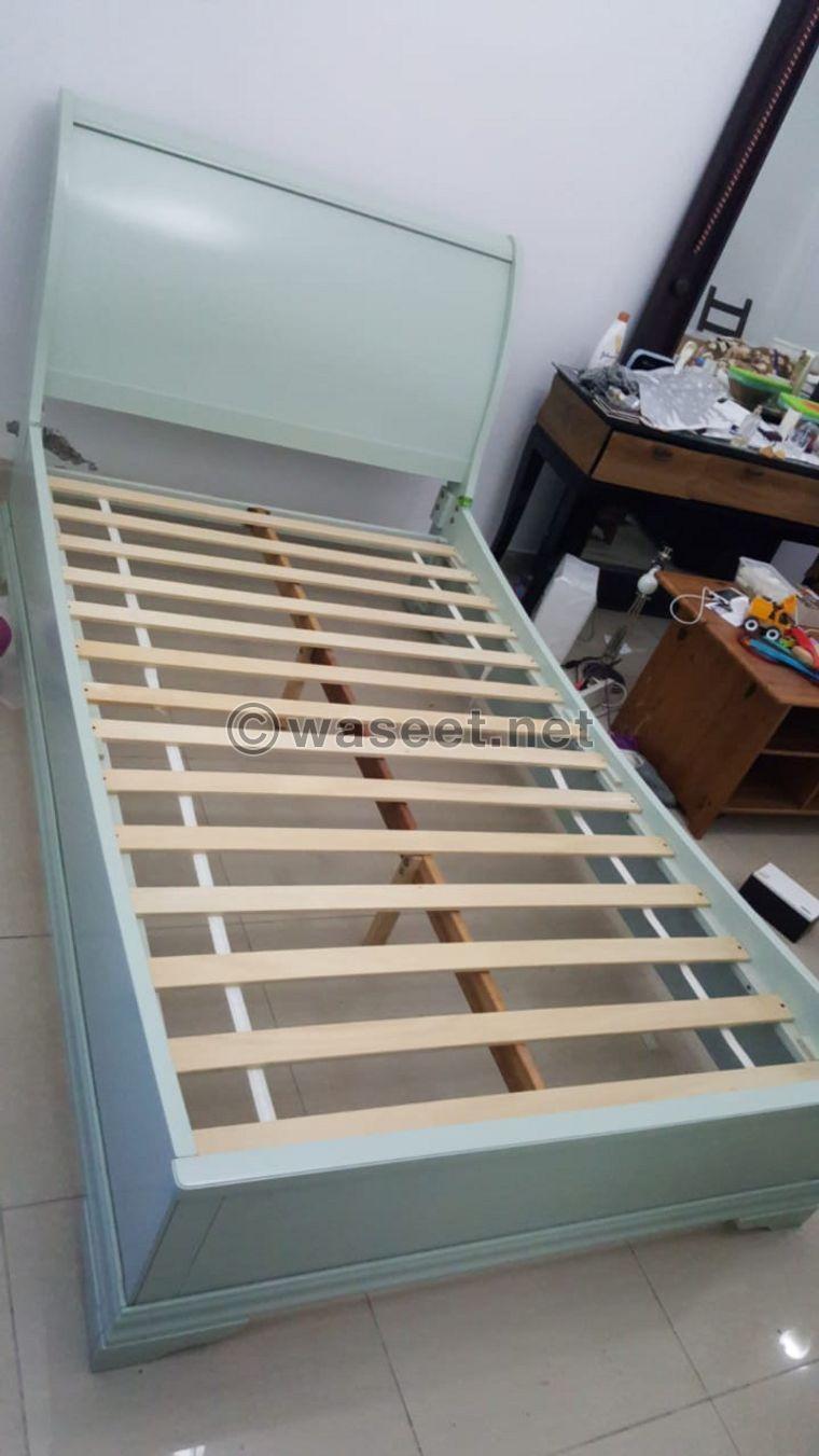 Bed and Wardrobe Solid Wood 0