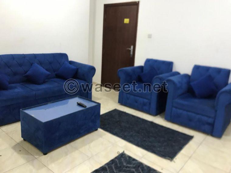 For monthly rent, two rooms and a hall in Ajman Corniche 1