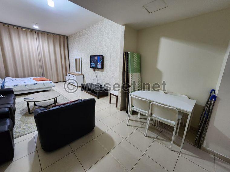 For monthly rent in Rashidiya, 3 furnished studios with a modern design and elegant furniture 3