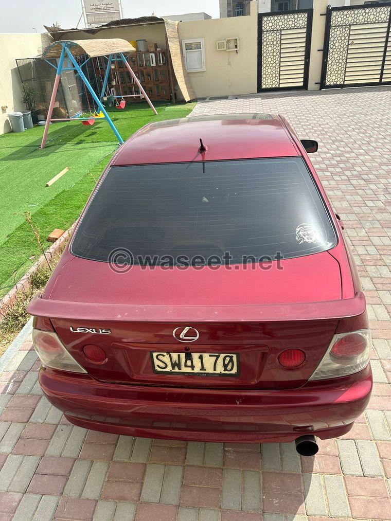 For sale: Lexus Altezza IS300 2001 8