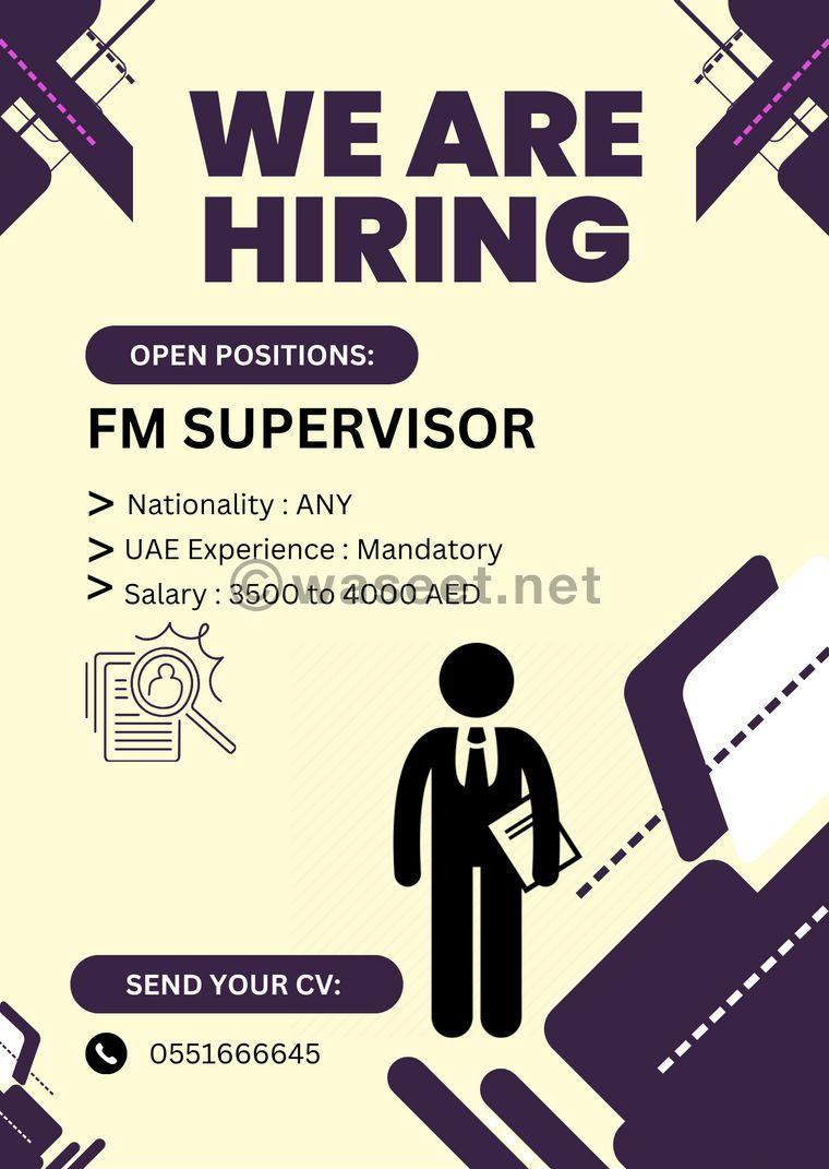 FM Supervisor required 0