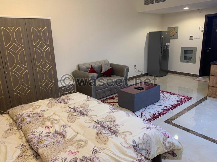 Furnished studio for monthly rent in Ajman close to VIP services 1