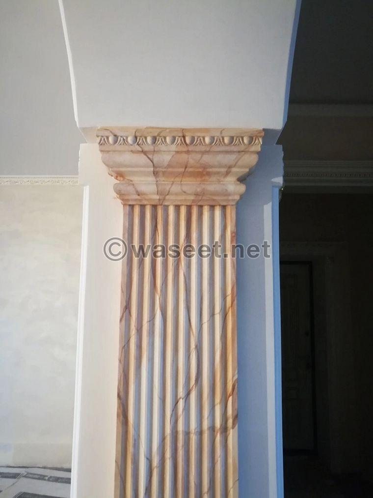 I make custom-made decorative plaster panels 3