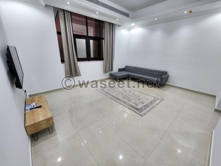 One bedroom furnished apartment is available for rent in Shakhbout 8