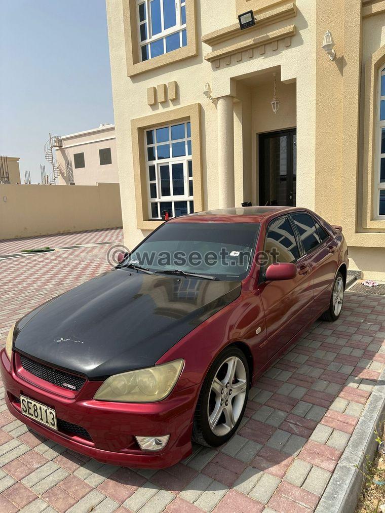 For sale: Lexus Altezza IS300 2001 5