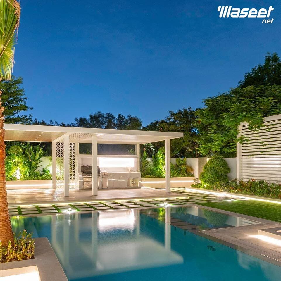 Implementation of swimming pools and landscaping 2