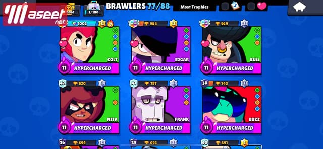 A super cell account with Clash Town TH11 and Brawl Strass Nader Wade