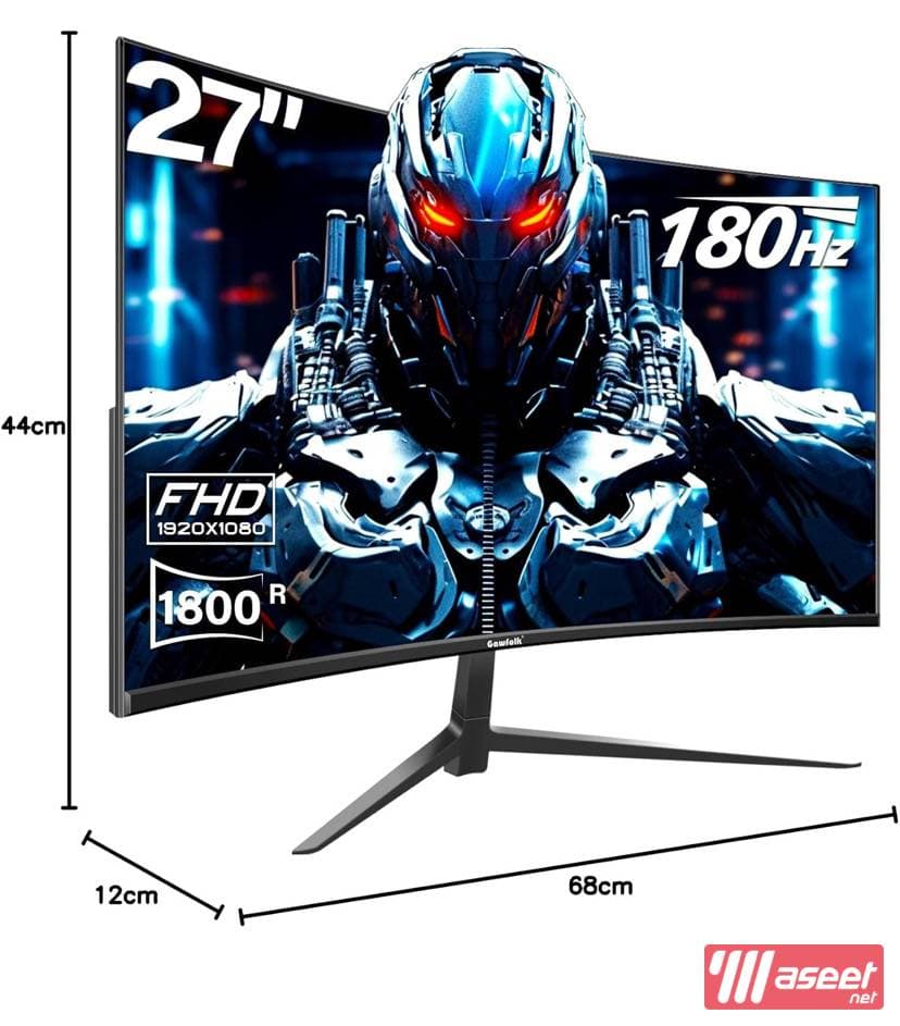 Gaming monitor 180hz curved 1