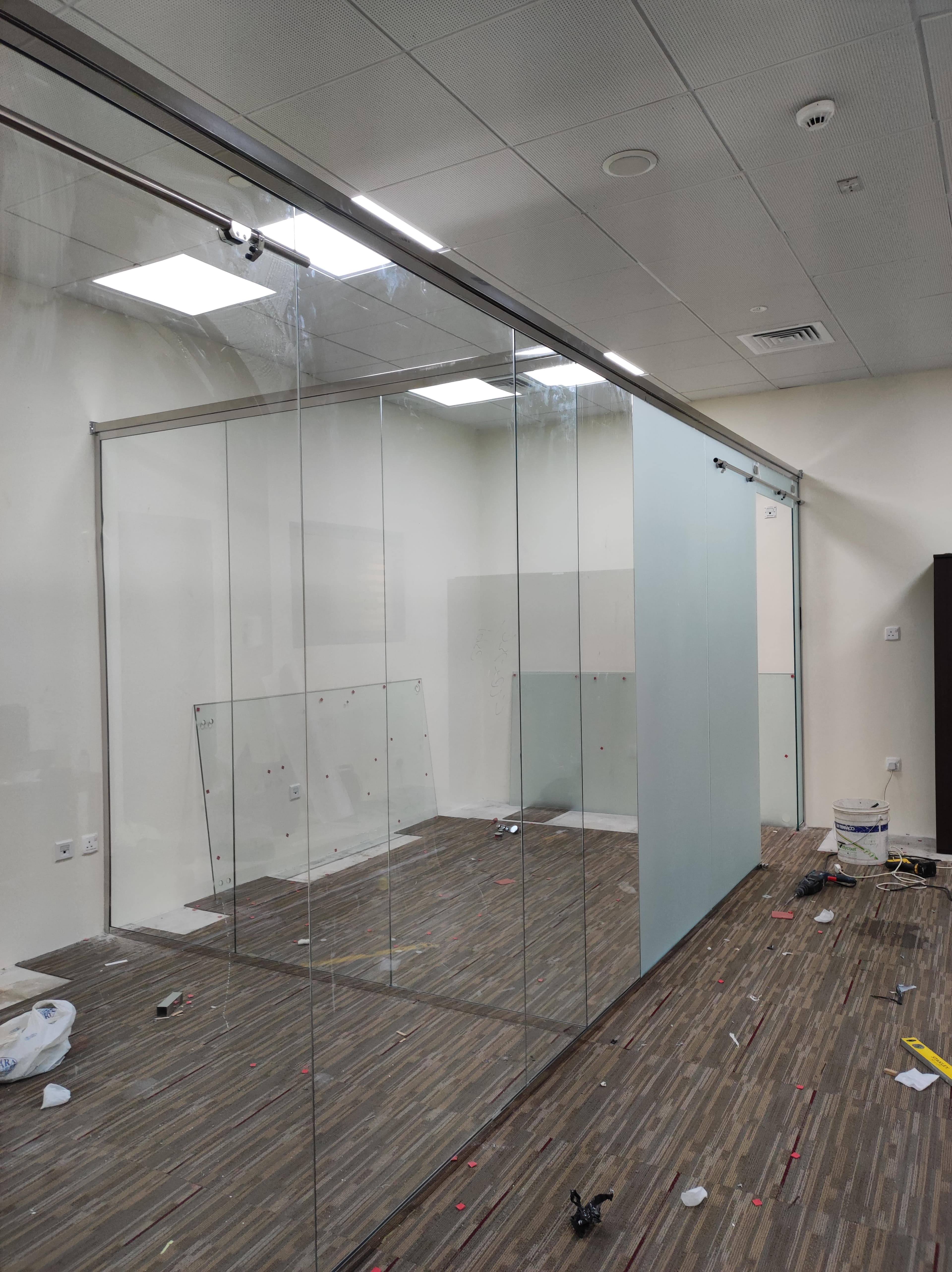 Supply and installation of glass 0