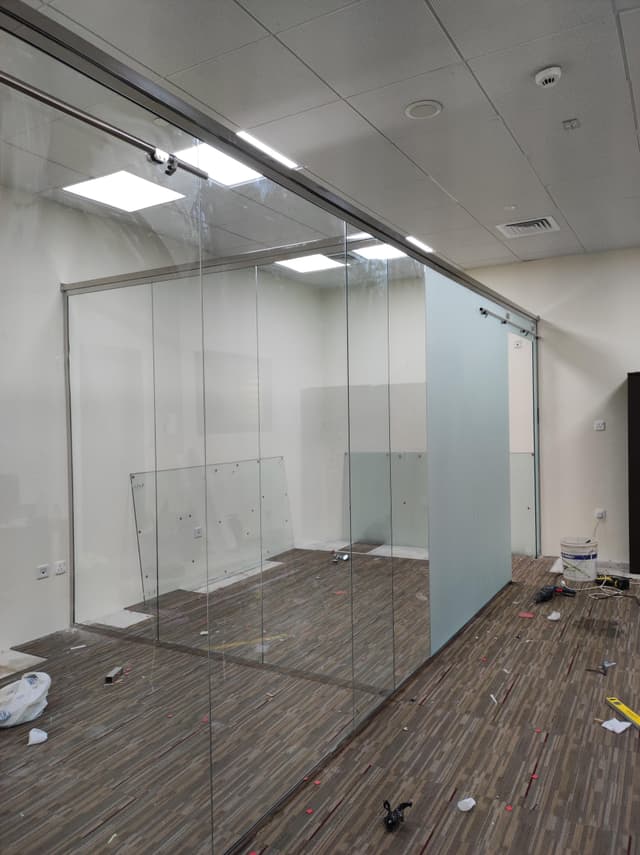 Supply and installation of glass