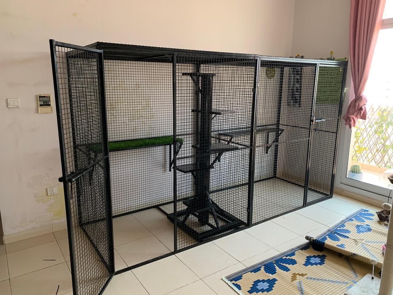 Cat cage two rooms 0