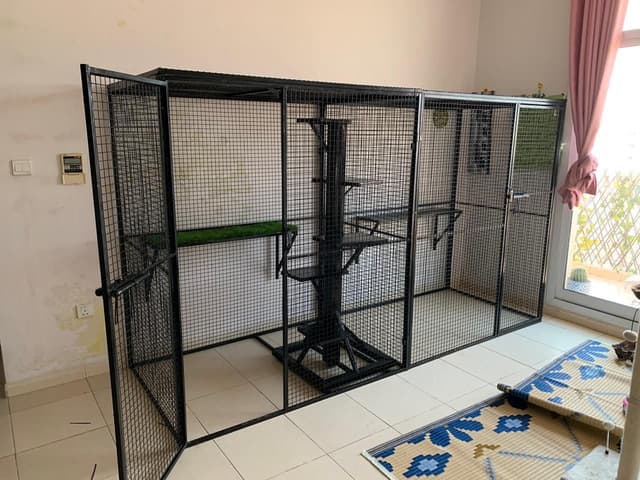 Cat cage two rooms