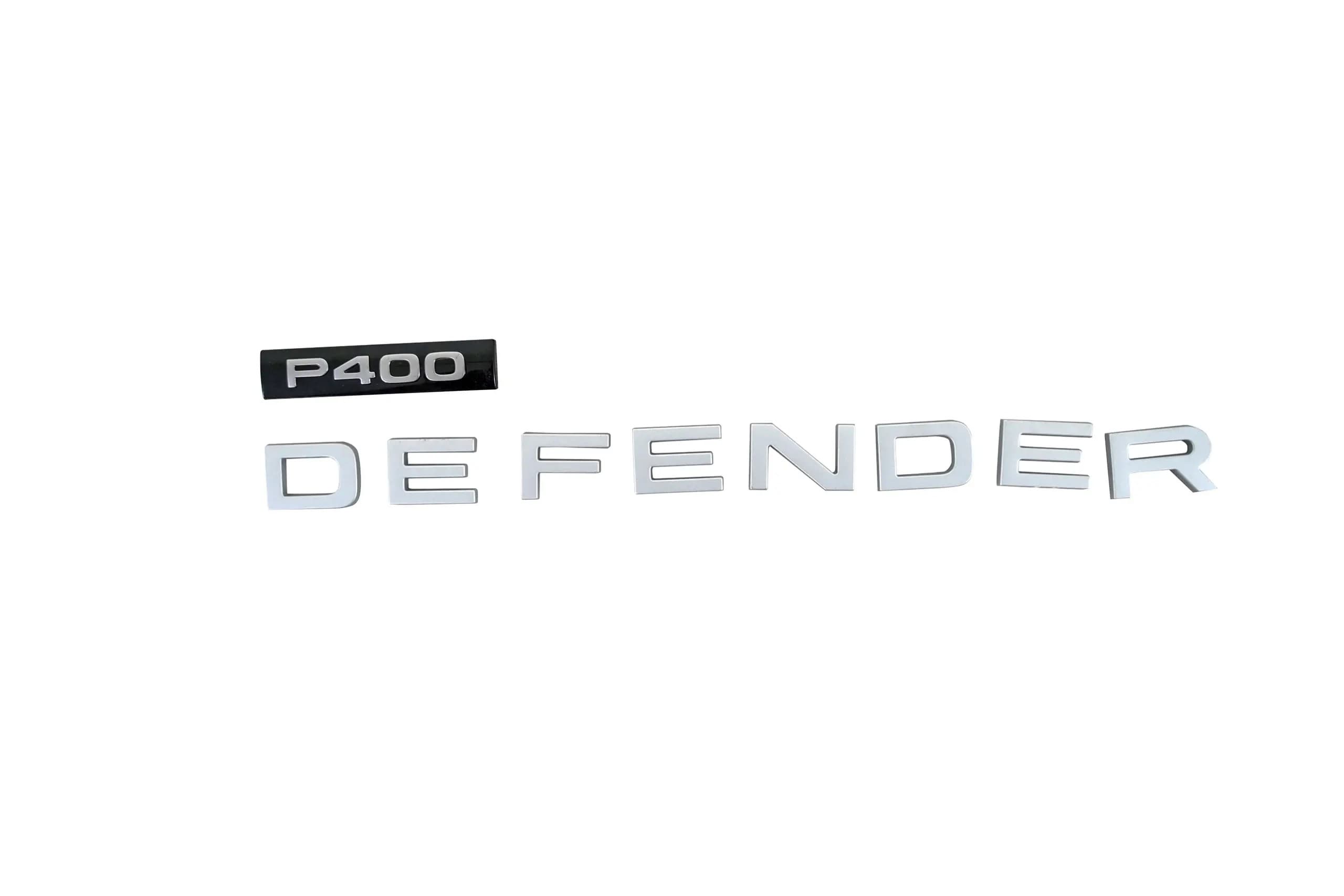 Land Rover Defender badge lettering with back cover 0